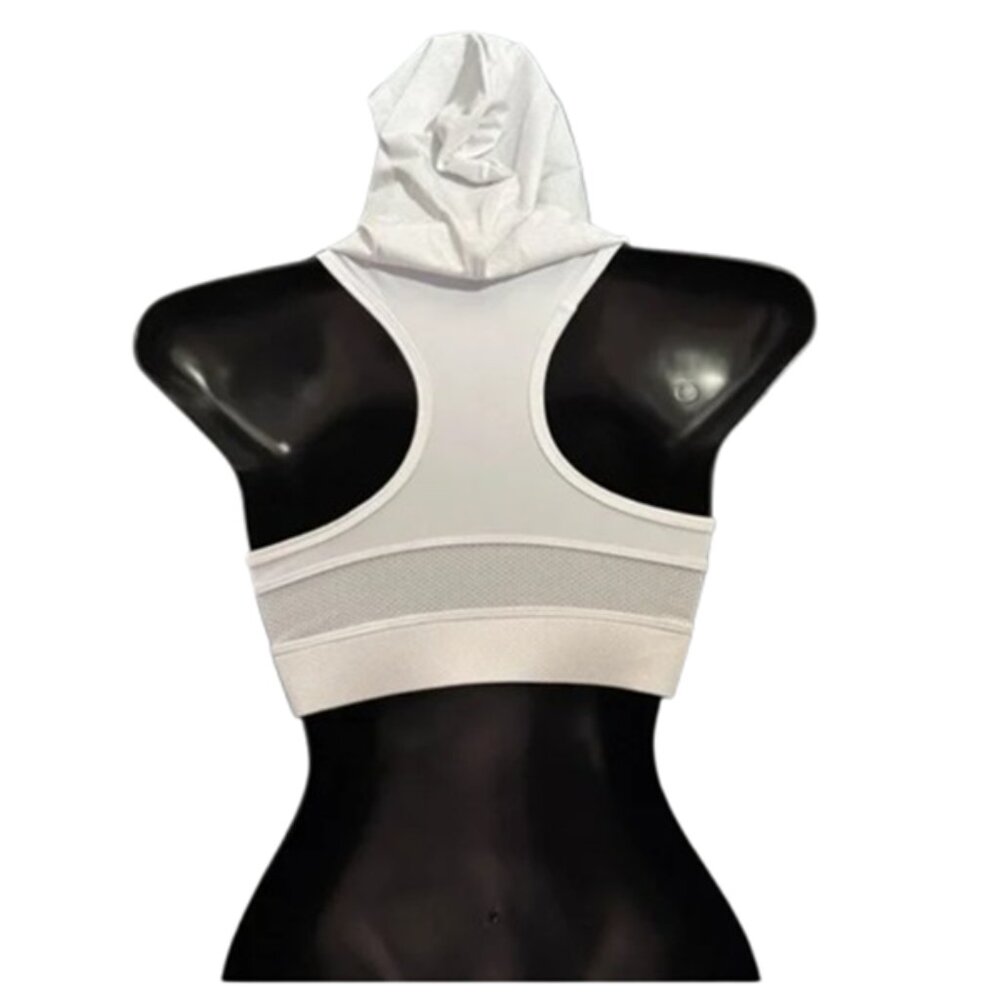 Hooded Streetwear Sports Bra - Picture 2 of 6